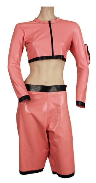 Charlie XCX Stage Worn Pink Latex Costume