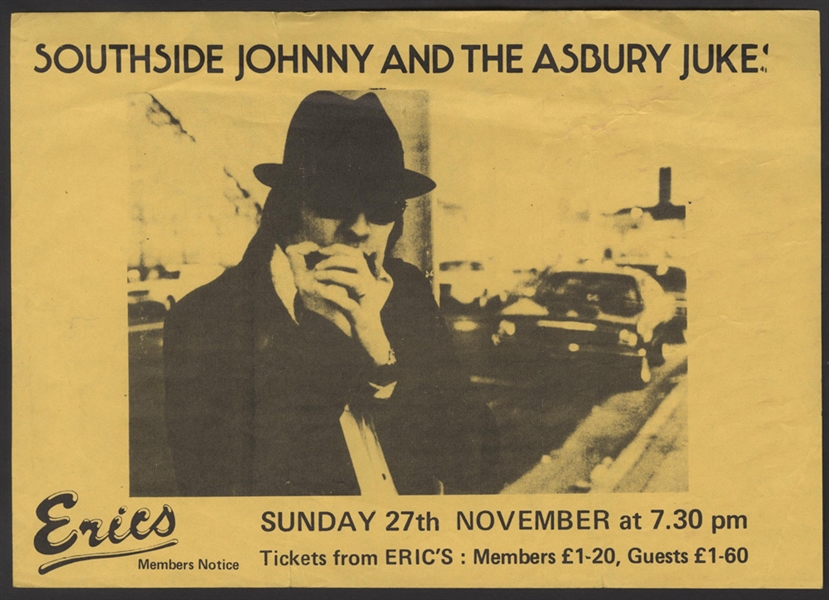 Southside Johnny and the Asbury Jukes Original U.K. Concert Handbill
