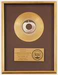 Beatles "Paperback Writer" Original RIAA Gold Single Record Award Presented to The Beatles