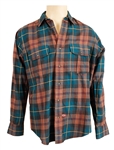 Michael Jackson Owned & Worn Long-Sleeved Plaid Shirt