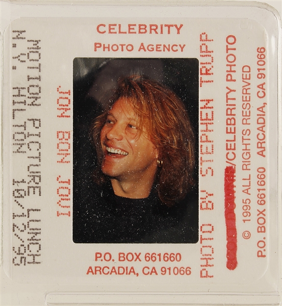 Jon Bon Jovi 1995 Original Color Slide Archive