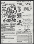 Nirvana Rare Original "Nevermind Tour" 1991 Tour T-Shirt Order & Concert Flyer