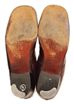 Elvis Presley Owned & Worn Burgundy Patent Leather Boots