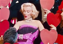 Marilyn Monroe Diamonds Are A Girl's Best Friend Screen Used Fan from Gentlemen Prefer Blondes