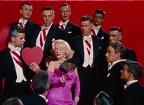 Marilyn Monroe Diamonds Are A Girl's Best Friend Screen Used Fan from Gentlemen Prefer Blondes
