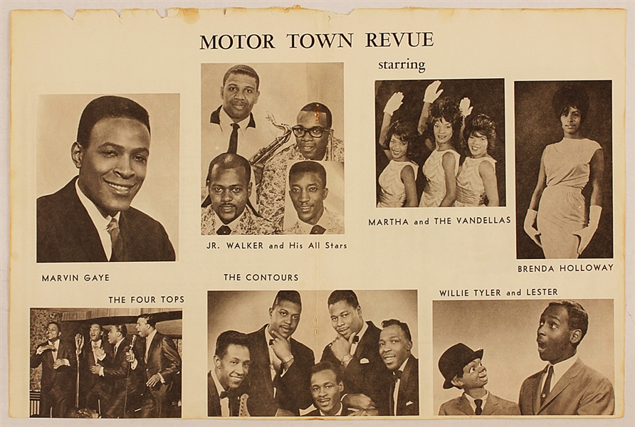 Motown Original "Motor Town Revue" Concert Poster 