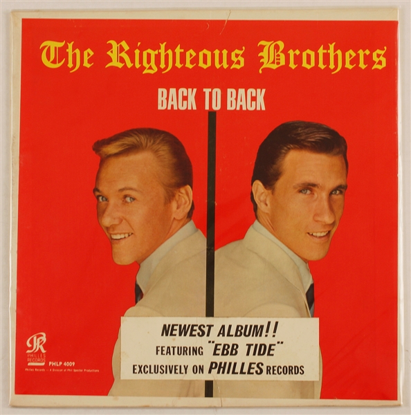 Righteous Brothers "Back to Back" Original Philles Records Promotional Table Standee