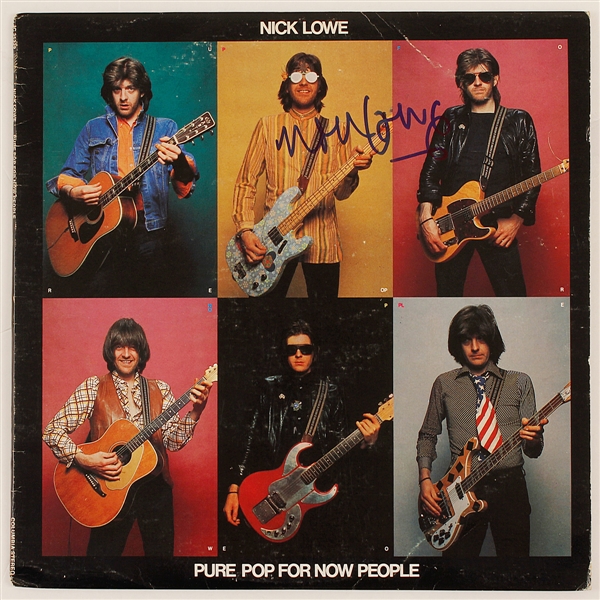 Nick Lowe Signed "Pure Pop for Now People" Album
