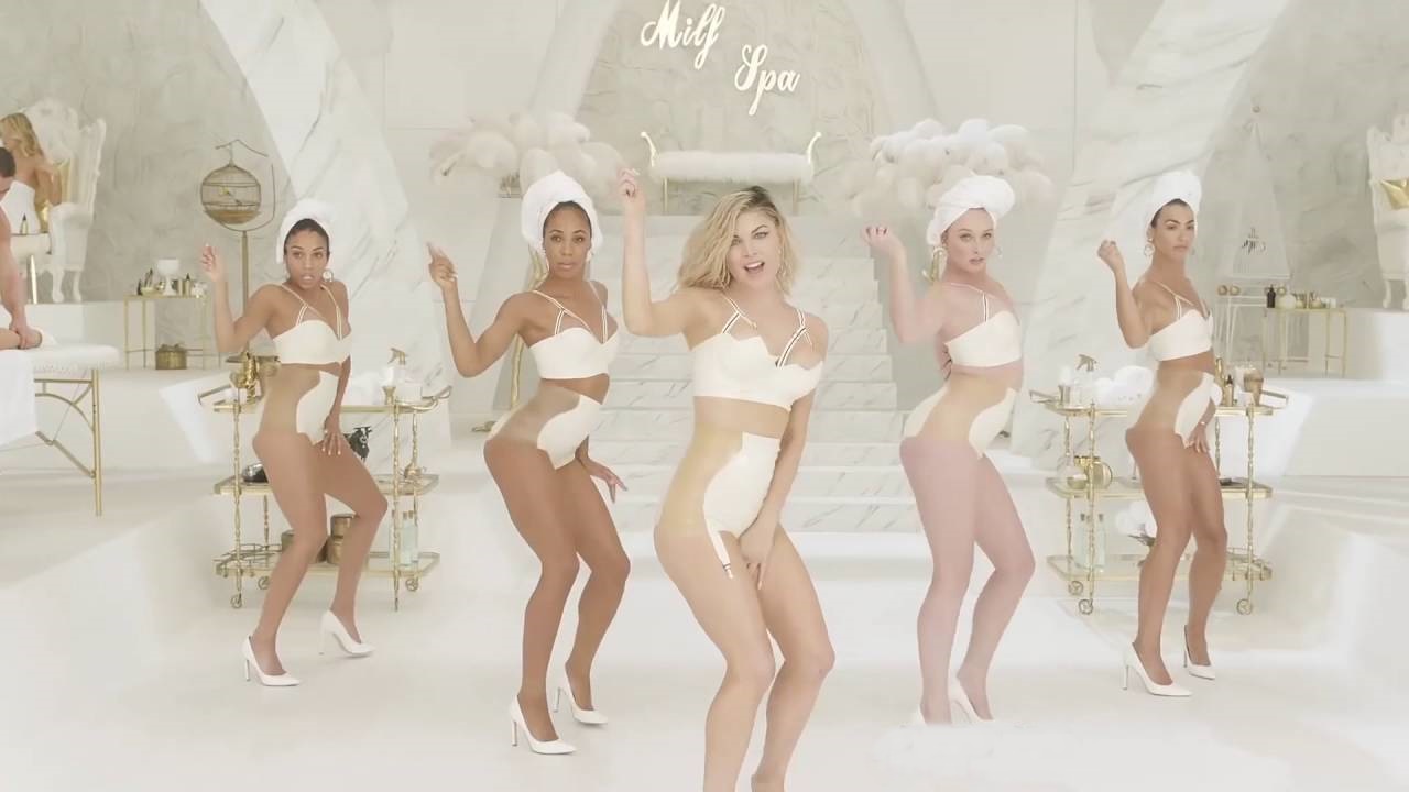 Fergie "M.I.L.F. $" Music Video Worn Custom Latex White Bra and S...