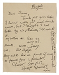 George Harrison 1963 Handwritten & Signed Letter to a Fan