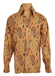 Elvis Presley Owned & Worn IC Costume Co. Paisley Shirt