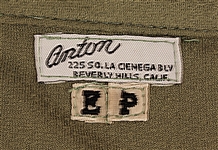 Elvis Presley Owned & Worn Custom Green Suede Pullover Top