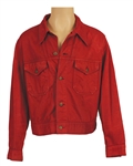 Elvis Presley "Stay Away Joe" Film Production Worn Red Wine Denim Jacket