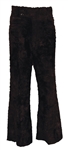 Elvis Presley Owned & Worn Black Faux Fur Pants