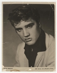 Elvis Presley Original Portrait Photograph Signed on the Verso by Elvis, D.J. Fontana, Bill Black and Cowboy Copas