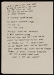 Axl Rose  Handwritten Lyrics 