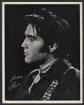 Elvis Presley Twice-Signed and Inscribed Las Vegas International Hotel Flyer