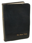 Elvis Presleys 1974 Personally Used, Inscribed and Signed Leather Bible from the Dottie Rambo Collection