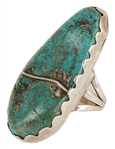 Elvis Presleys Owned & Worn Turquoise Ring from the Dottie Rambo Collection