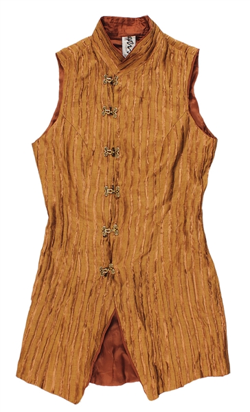 Lot Detail - Prince Owned & Worn Long Waisted Copper Vest