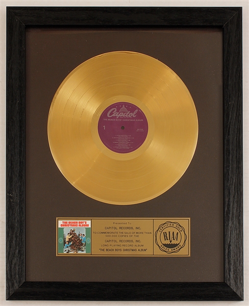 "The Beach Boys Christmas Album" Original RIAA LP Record Album Award