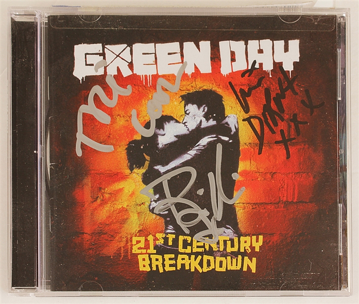 Green Day and Fall Out Boy Signed C.D.s