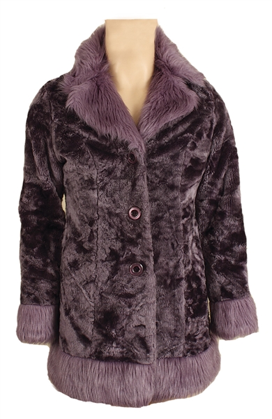 Prince Owned & Worn Purple Faux Fur Jacket