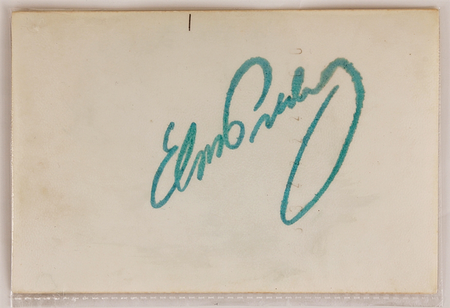 Elvis Presley Signed Photograph (Signed on Verso)