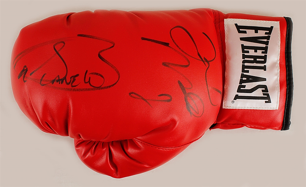 Floyd Mayweather & Canelo Alvarez Signed Official Everlast Boxing Glove