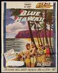 Elvis Presley Blue Hawaii Original Movie Poster (In two pieces)