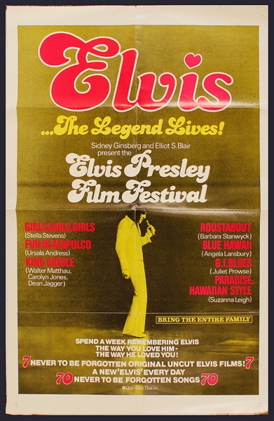 Elvis Presley Film Festival Original Poster