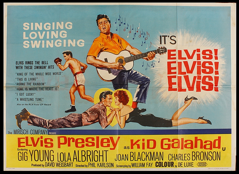 Elvis Presley "Kid Galahad" Original Movie Poster