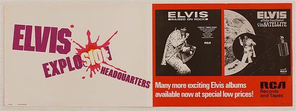 Elvis Presley Original RCA Records Promotional Poster