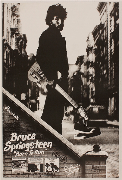 Bruce Springsteen Original "Born To Run" Columbia Records Promotional Poster