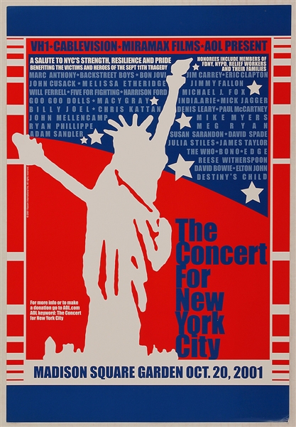 9/11 Concert For New York City Full Lot Detail - Concert For New York City 9/11 Featuring: The Who, David