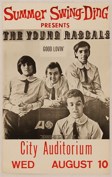 The Young Rascals Original Concert Poster