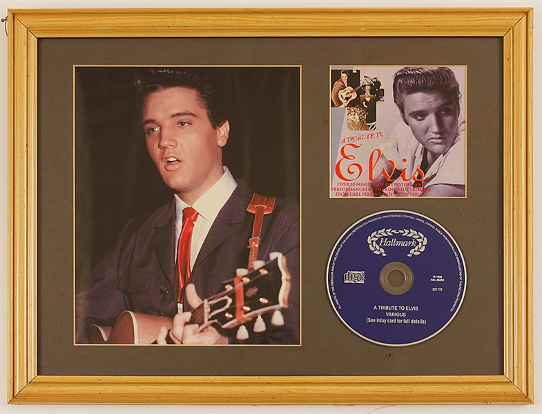 Elvis Presley Tribute Display Signed by Scotty Moore
