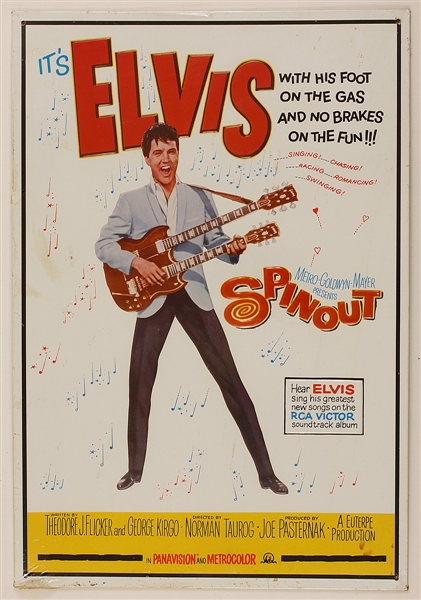 Elvis Presley "Spinout" Metal Poster Reprint
