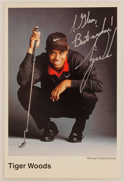 Tiger Woods Signed & Inscribed Photograph