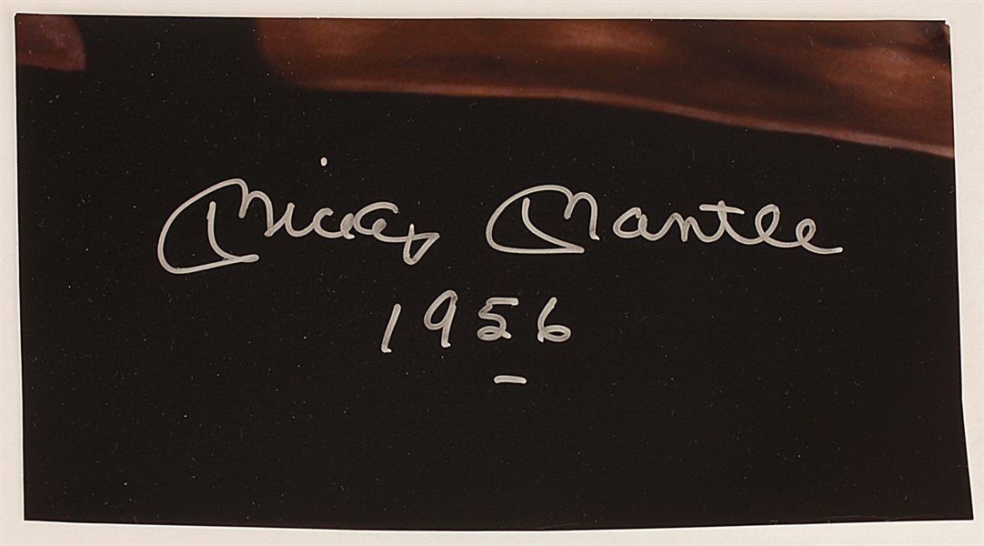 Mickey Mantle 1956 Signature