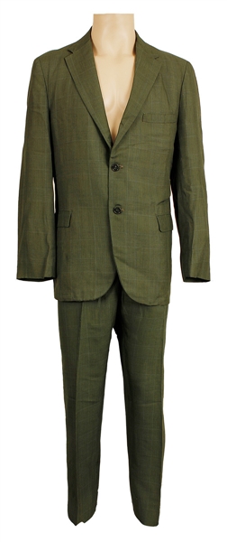 James Brown Owned & Worn Two-Piece Green Suit