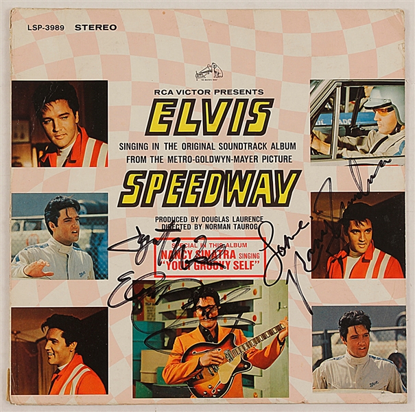 Elvis Presley and Nancy Sinatra Signed "Speedway" Album
