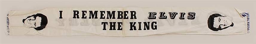 Elvis Presley "I Remember Elvis The King" Double-Sided Banner