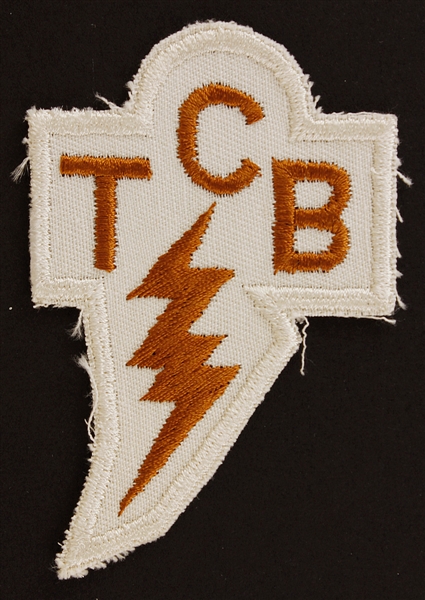 Elvis Presleys Personally Owned TCB Lightning Patch