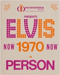Elvis Presley 1970 Las Vegas  International Hotel Concert Card