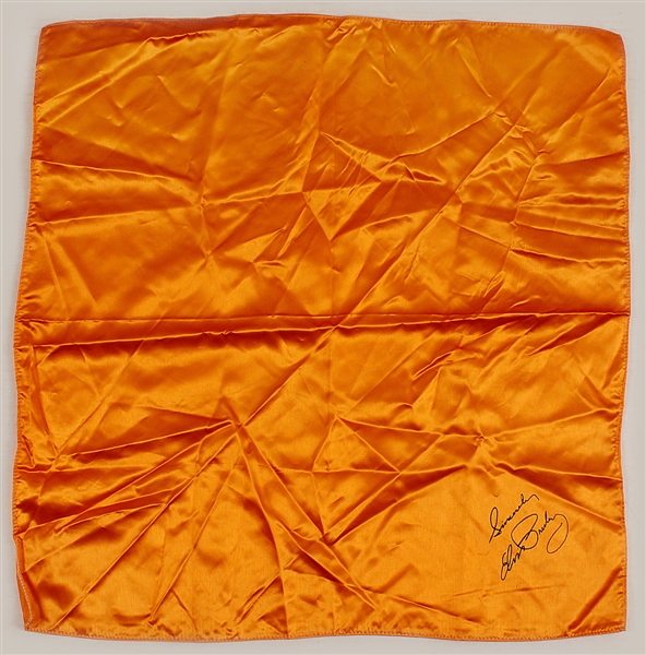 Elvis Presley Original Stage Worn Orange Concert Scarf 