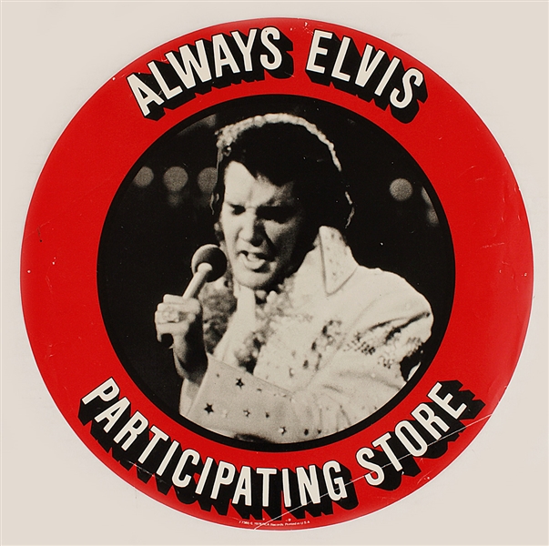 Elvis Presley "Always Elvis" Participating Store Promotional Record Store Display