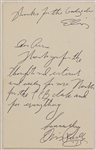 Elvis Presley Handwritten and Twice-Signed Thank You  Note