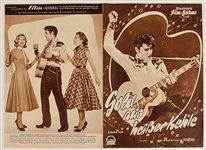 Elvis Presley "Loving You" German Movie Program