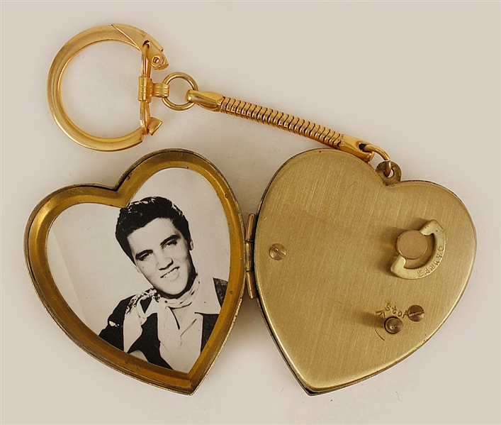 Elvis Presley Picture Locket Keychain 1956 EPE Enterprises